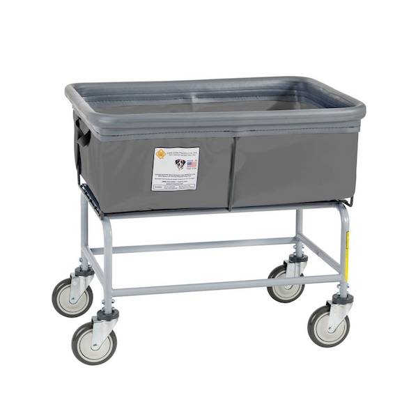 Elevated Basket Truck, Vinyl, Bumper, 3 Bushel, Gray